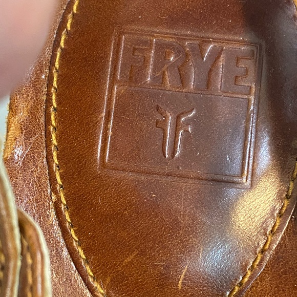 Frye LEATHER Sandals-Ivy O Ring Sling -Size 9 -Wedge - Picture 9 of 15